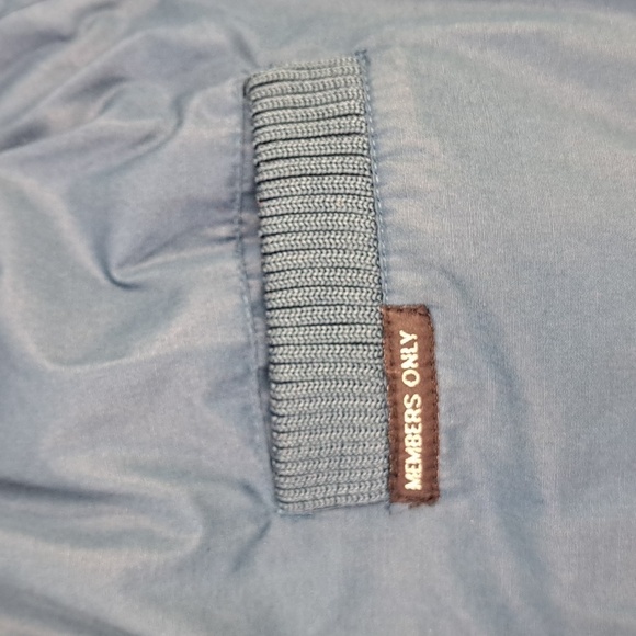 Vintage Members Only by Europe Craft teal full zip Size 46 thick bomber jacket - Picture 7 of 8
